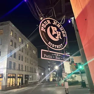 Pour House signage.