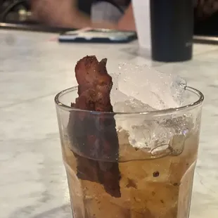 Smoked bacon old fashioned