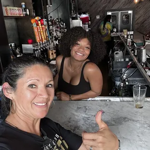 Top notch Bartender. Super friendly and knows her cocktails!!