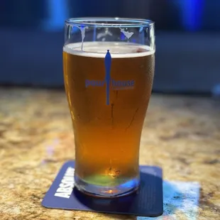 "You're my boy blue" blueberry beer.  Really good by the way!