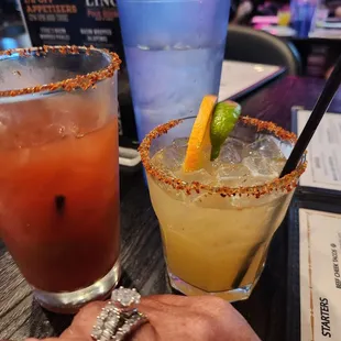 Bloody Mary and wifes spicy mango