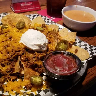 Trash can nachos. Not great. Pretty generic, not much flavor.