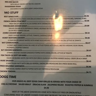 Good food for a good price. a very comfortable laidback place.