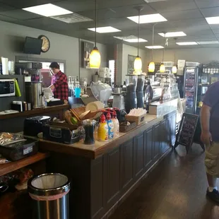 Great service! View of the coffee bar!