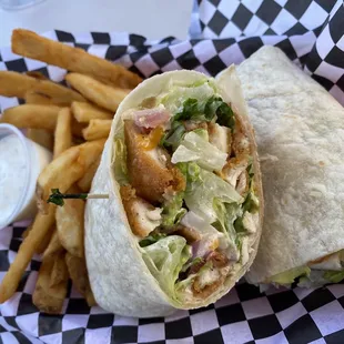 Crispy Chicken Ranch Wrap