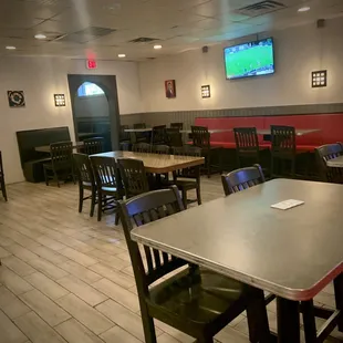 Inside dining area