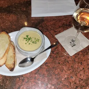 Yummy potato leek soup