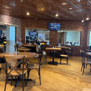 Inside of dinning area - specious, clean and lite. Music is set just right.