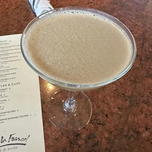 Espresso Martini was the perfect balance of sweet and boozy.