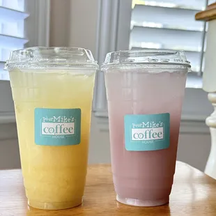 Refreshing #PineappleCrush and NEW #LavenderLimoncello @ #PourMike&apos;sCoffeeHouse