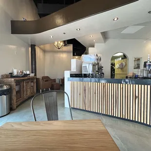 Very cute inside. I ordered a White Chocolate Mocha and it's very tasty. This would be a nice place for studying.