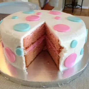 Gender Reveal Cake