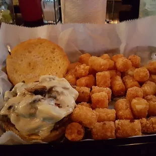 Mushrooms burger