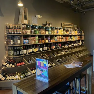 a wine shop with a large selection of wines