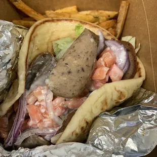 Gyro... not the greatest... but the fries were amazing!