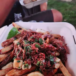 Birria Poutine - killer flavor