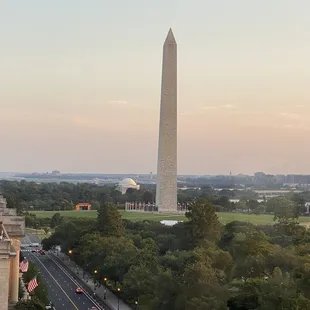 View of the monument at dusk