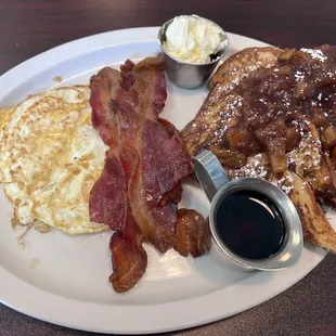 Poverty Bay special  French 2 Slices Toasttoast with Apple pie compote  Came with drip coffee for $12