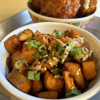 Miso Roasted Sweet Potatoes