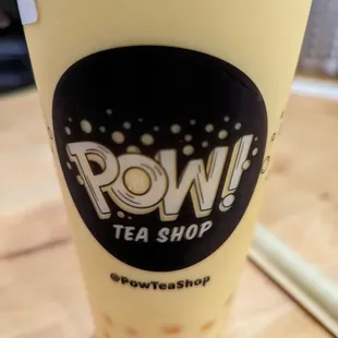 a drink in a plastic cup