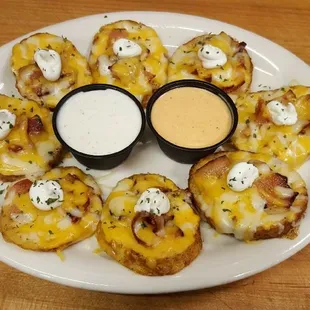 I.R.A. Rounds. Our homemade take on Potato Skins.