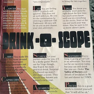 Drink-o-Scope