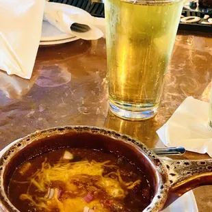 Chili and beer