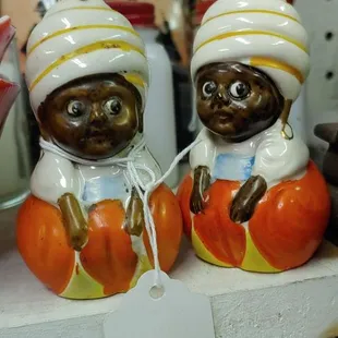 Interesting salt and pepper shakers