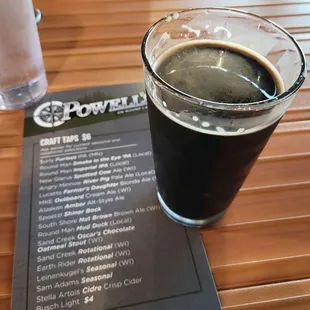 CRAFT BEER MENU FOR THE DAY!