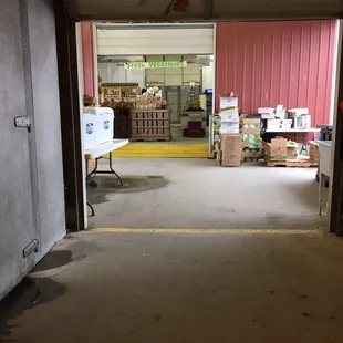 You can purchase produce by the pound in the box instead of the baskets displayed.