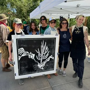 Volunteers and staff at the Southwest Print Fiesta 2024