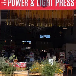 Open air entrance to the shop, from The Hub