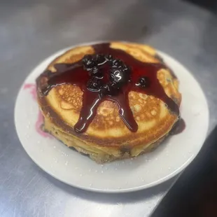Blueberry pancakes