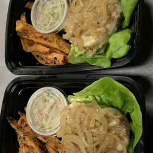 Turkey Burger with Brie cheese &amp; grilled onions