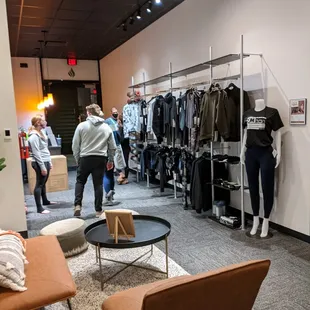 Cute workout outfits and waiting area