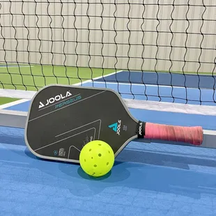 THREE indoor, climate controlled pickleball courts with textured acrylic court resurfacing and PPA regulated paint for optimal play!