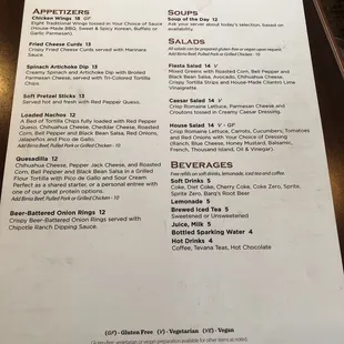 Dinner menu 1