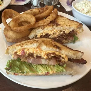 Pimento BLT &amp; Onion Rings