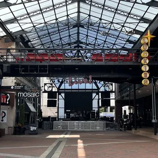 the inside of a building