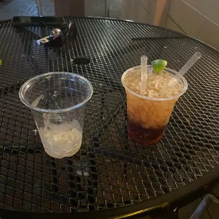 Two drinks in