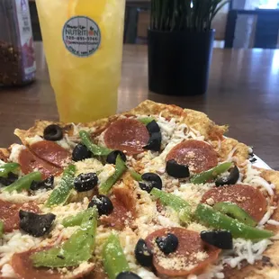 Protein Pizza &amp; Orange Immunity Mega Tea