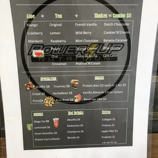 Delicious healthy menu "guilt free"!!