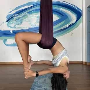 Aerial yoga today