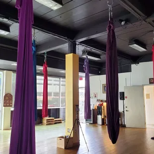 Aerial Yoga class