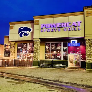 the front of the restaurant