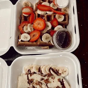 Protein waffles and protein crepes