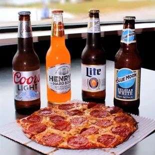 a variety of beers