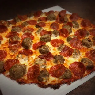 pizza, food