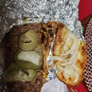 75 cents for 3 slices of pickles...and 75 cents for 3 slices for other half of sandwich.