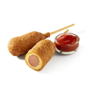 Corn Dog
Two Dogs Made with Boar&apos;s Head Uncured Beef Frankfurters, Fried in Peanut Oil, Served with Ketchup or Mustard
